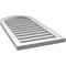 Ekena Millwork Round Top Surface Mount PVC Gable Vent: Functional, w/ 2"W x 1-1/2"P Brickmould Frame, 18"W x 36"H GVPRT18X3602SF - alternate 3